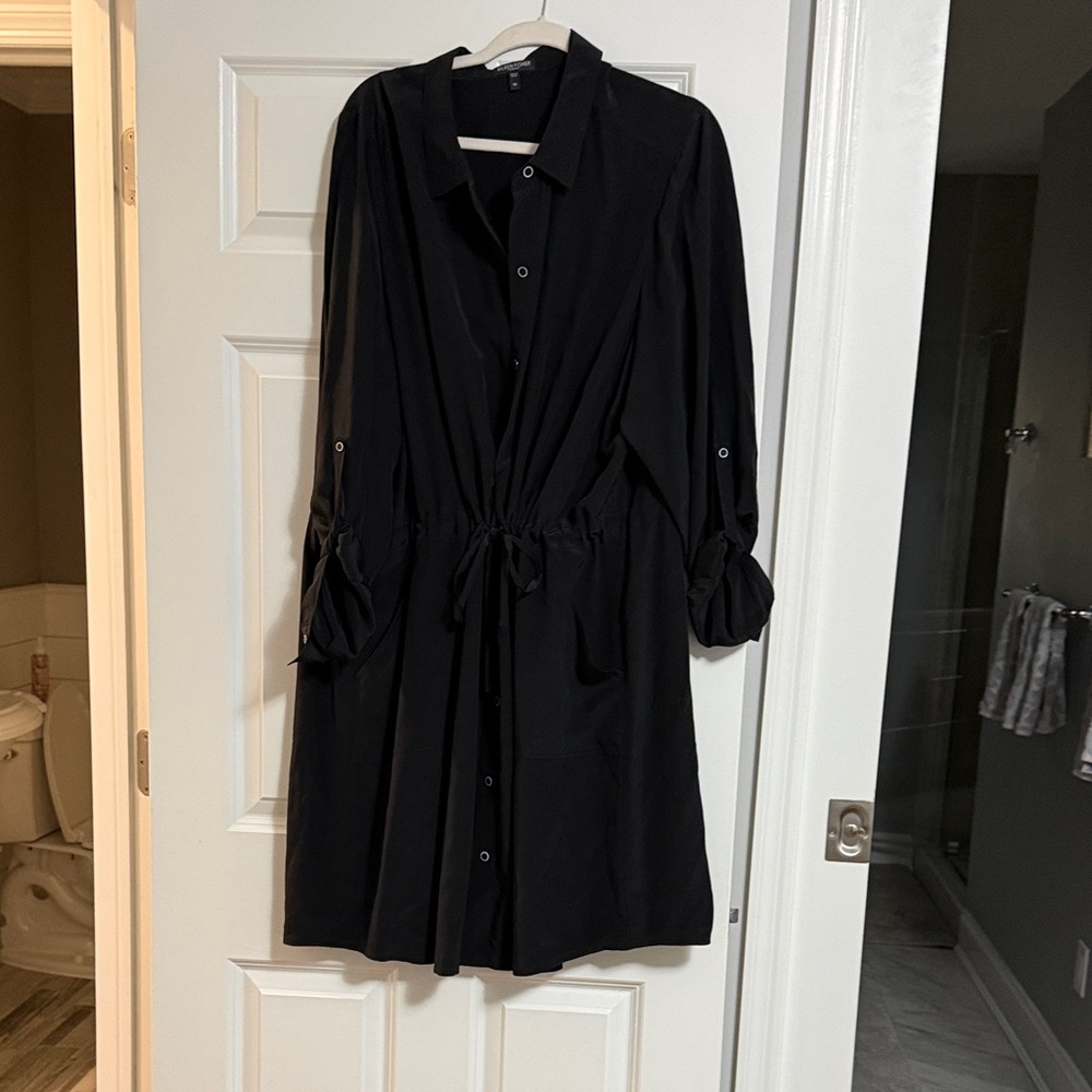 Eileen Fisher Black Long Sleeve Dress